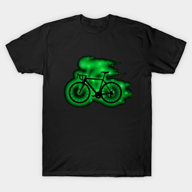 The Spirit of Cycling (green) T-Shirt by Reading With Kids